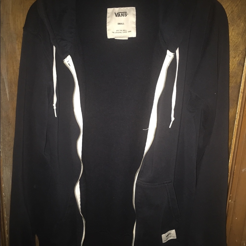 Black Vans Zip-Up Jacket
